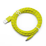 Câble Micro USB en Nylon Tressé pour Recharge Rapide et Transfert de Données,Cordon de Chargeur pour Téléphone Samsung,Huawei,Xiaomi et Android - Type Yellow-3M