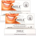 2 x DR DENTI TOOTH WHITENING Smile Tooth Teeth Polish White 20 Uses MADE IN UK