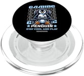 Gaming Penguin Video Game Graphic For Men Boys Women Kids PopSockets PopGrip for MagSafe