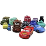 13-pack Disney Pixar Cars Kylarfjädrar 1:55 Diecast modellbilar Leksaker Lös