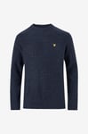 Lyle & Scott - Tröja Raglan Donegal Crew Neck - Blå