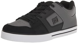 DC Shoes DC Pure Chaussures de Skate décontractées pour Homme, Noir, Gris, Gris, 46 EU