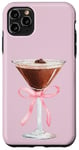 Coque pour iPhone 11 Pro Max Esthétique Rose Matrini Y2K Coquette Espresso Martini Lover