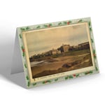 CHRISTMAS CARD Vintage Scotland - St. Andrews. From the Golf Links (b)