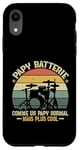 Coque pour iPhone XR Papy Batterie Retro Humour Cadeau Musicien À La Batterie