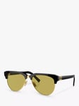 Miu Miu MU09ZS Women's Browline Sunglasses, Black