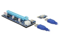 DELOCK – Riser Card PCI Express x1 > x16 with 60 cm USB cable (41426)