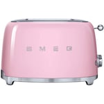 Smeg 2 Slice Toaster Retro Style in Pink | TSF01PKUK | Brand new