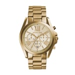 MICHAEL KORS Generic Women's Bradshaw Gold Stainlss Steel Chronograph MK5605 NEW