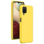 Coque Silicone SoftTouch Jaune pour Samsung G A12 Bigben - Neuf