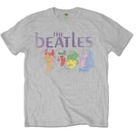 The Beatles Men's White Album (Back Print) T-Shirt L Grey (Grey Grey (US IMPORT)