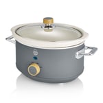 Swan SF17021GRYN - 3.5L Slow Cooker Nordic Grey