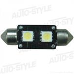 Auto-style EU0538W LED-lampa xenonvit 10x37 CAN-bus Fes