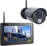 Cz40Rips Kit De Camera De Surveillance Sans Fil Full Hd 1080P Avec Ecran 7" Et Application