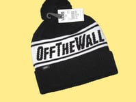 BNWT  VANS  Off The Wall Bobble Beanie Hat  Black White