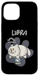 Coque pour iPhone 15 Signe du zodiaque - Chat - Balance - Astrologie - Horoscope - Chat