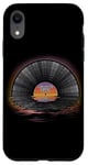 iPhone XR Retro Vintage Vinyl Sunset Reflection LP Vinyl Record Case