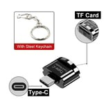 Elough-Adaptateur de lecteur de carte Micro SD TF pour iOS 12,système supérieur,lecteur de carte mémoire OTG pour iPhone 14,13 TF vers IOS,VopeC,Micro OTG - Type Black TF to Type C