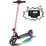 Electric Scooters PINK With Shock Absorbing,14km/h,Ages 6-16,Kids UK E-Scooter