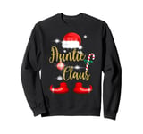 Auntie Claus Funny Family Christmas Pjs Top for Aunt Women Sweatshirt