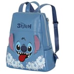 Disney Lilo et Stitch Tongue-Sac à Dos Shield, Bleu, 28 x 33 cm, Capacité 10 L