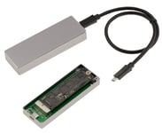 KALEA-INFORMATIQUE Boitier USB 3.2 Gen 2x2 20G pour SSD NVMe de Mac Produit après 2013 en 12+16 Points. Aluminium brossé, avec Outils et Accessoires.