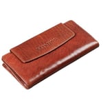 STILORD 'Lorelai' Porte-Monnaie pour Femme avec Style Portefeuille Vintage Poche à Monnaie Élégant Étui pour Billets Cartes Monnaie, Couleur:Brandy - Marron