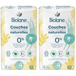 BIOLANE Couches Naturelles Taille 4 - Ultra-Absorbant Zéro Fuite 2x44 pc(s)