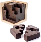 Puzzle Brain Teaser Mind Game Brain Puzzles Best For Gift  Birthday Games Wooden