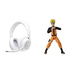 Logitech G735 Casque Gamer sans Fil, Éclairage RVB LIGHTSYNC Personnalisable,Appareils Mobiles, Micro Amovible - Blanc et Figurine Naruto Uzumaki Bandai, Anime Heroes, Naruto Shippuden, 17 cm