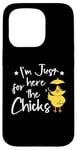 Coque pour iPhone 15 Pro I'm Just Here for the Chicks - Adorable poussin de Pâques