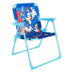 Sonic The Hedgehog Folding Deck Metal Chair Summer Indoor Outdoor Camping Garden