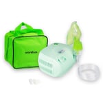 Inhalateur nébuliseur avec masques et tuyaux vert sac OMNIBUS BR-CN116 B