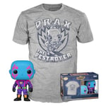 Funko Pop!&Tee: Guardians Of the Galaxy - Drax - Small - (S) - Hot Christmas - T-Shirt - Clothes With Collectable Vinyl Figure - Gift Idea - Toys and Short Sleeve Top for Adults Unisex Men and Women