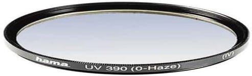 Filtre UV (anti-UV et protection,compensation 4X,traitement antireflet,pour objectifs d'appareils photo 49 mm,O-Haze,traité) Noir