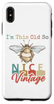 Coque pour iPhone XS Max I'm This Old So Be Nice Bumblebee Vintage Bee Homme Femme