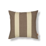 Ferm Living - Strand Outdoor Cushion - Carob Brown/Parchment - Brun - Dynor och kuddar