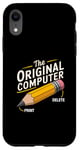 Coque pour iPhone XR The Original Computer Yellow Pencil Print Supprimer Low Tech