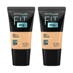 Maybelline Fit Me Matte & Poreless 16 Hour Foundation Tube 18ml – 128 Warm Nude