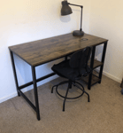 Vintage Writing Desk Office Computer Table Industrial Workstation Furniture