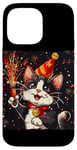 iPhone 14 Pro Max Ring in the New Year Costume with a Cool Cat Vibe Case