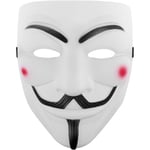 Udekit Hacker Anonymous Mask Guld V för Vendetta Mask för barn Kvinnor Män Halloween Party Kostym Cosplay Guld