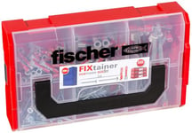 fischer - FIXtainer de chevilles bi-matière et multi-matériaux DUOPOWER et de chevilles à bascule en nylon spéciale plafond DUOTEC / 60 DUOPOWER 6x30, 30 DUOPOWER 8x40 et 10 DUOTEC 10x39, 541106