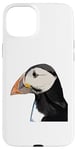 iPhone 15 Plus Puffin Auks Seabird Lunde alken Wildlife Animal Illustration Case