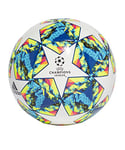 Adidas UCL Finale 19 Capitano Ball, Top:White/Bright Cyan/Solar Yellow/Shock Pink Bottom:Collegiate Royal/Black/Solar Orange, 5