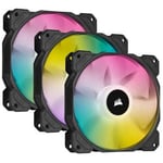 Corsair iCUE SP120 RGB ELITE Performance 120mm PWM Triple Fan Kit with Lighting Node CORE - CO-9050109-WW