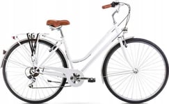 Cykel Romet Vintage Eco D 2024 Vit-20" / L (Storlek: 20" / L)