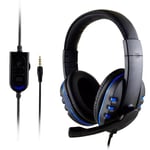 Gaming Headset with Microphone for PC Laptop PS4 Xbox One PS5 Headphones LED USB