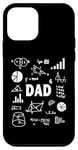 iPhone 12 mini Dad 6 Times Dad of 6 Math Father to the 6th Power Case