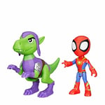 Spidey and His Amazing Friends - Hero Dino Webs - Spidey & Goblin Raptor Action